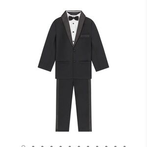 Andy & Evan Black Kids Blazer Set